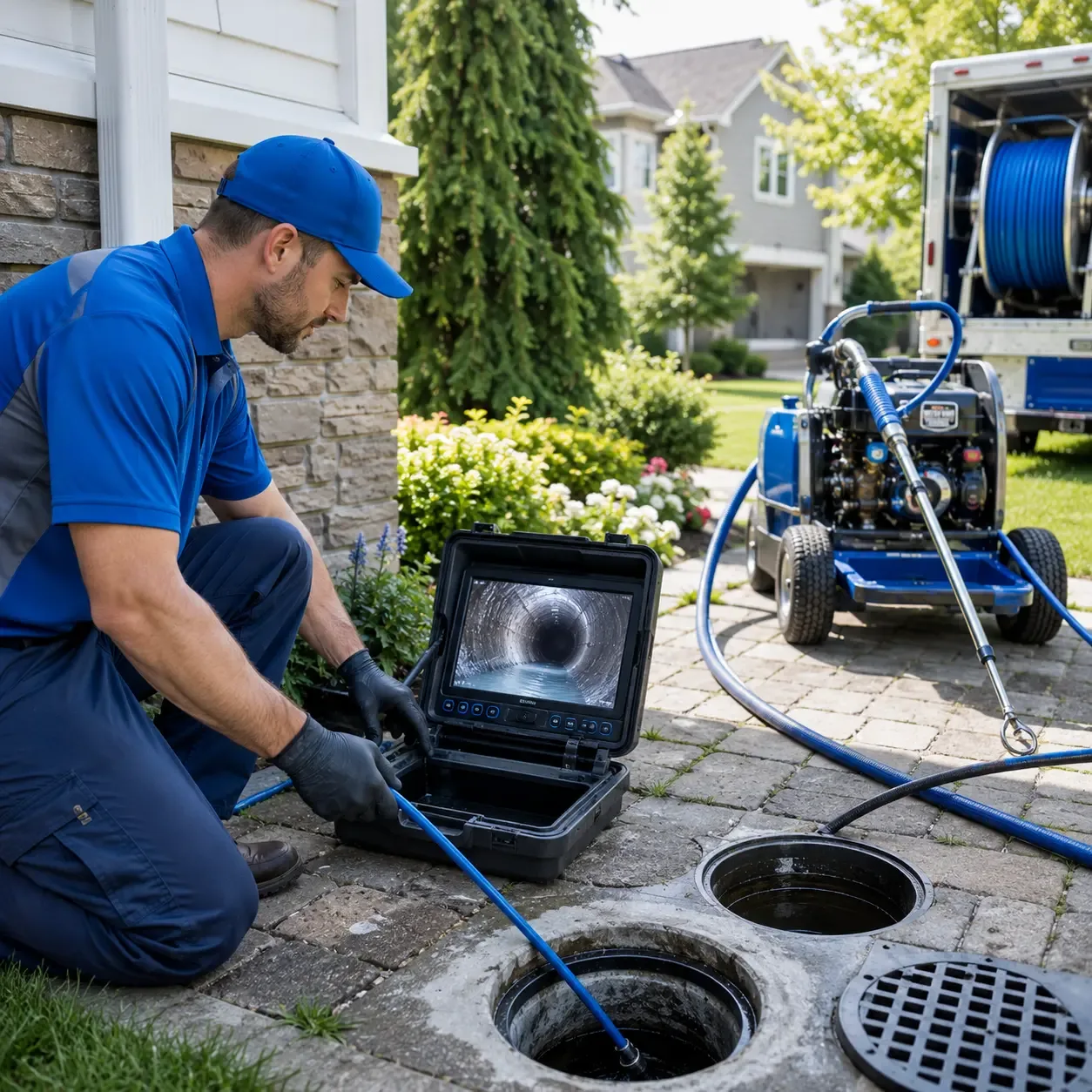 Outdoor drain cleaning professionals serving Newport, IN